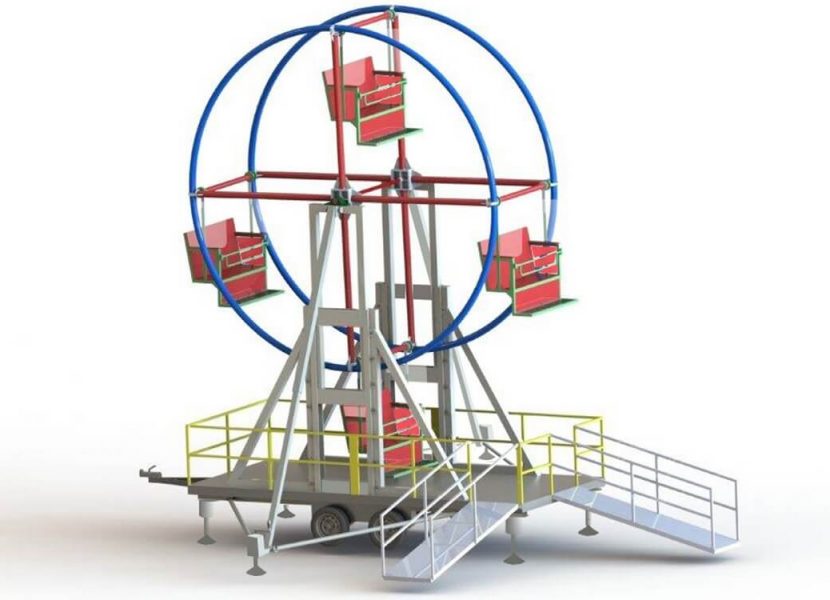 Faller H0 - B-310/B-315 - Grande roue et manège - tournants